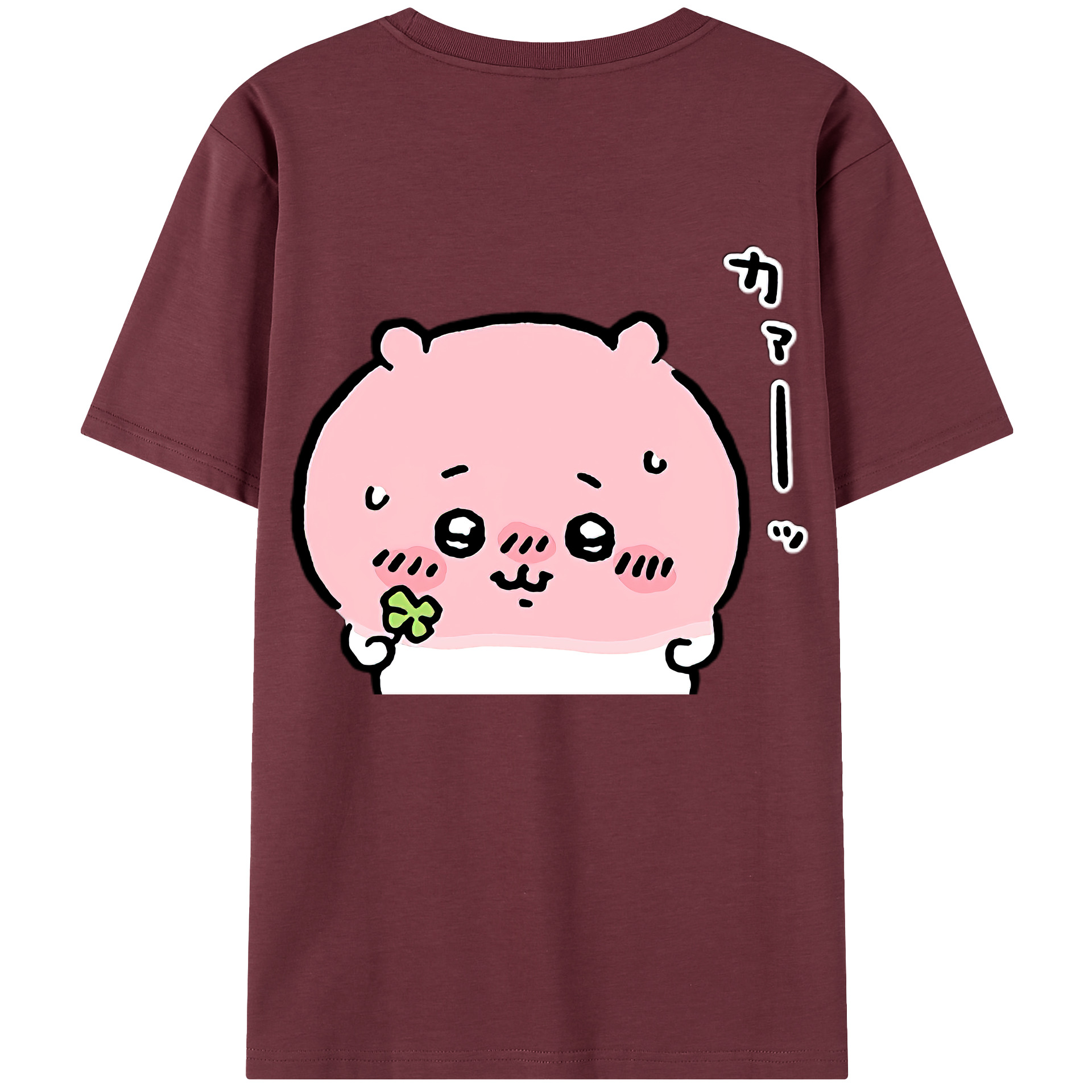 （画像用） ちいかわ ちいかわ Chii-kawa chiikawa 綿100％半袖Tシャツ（背面プリント）